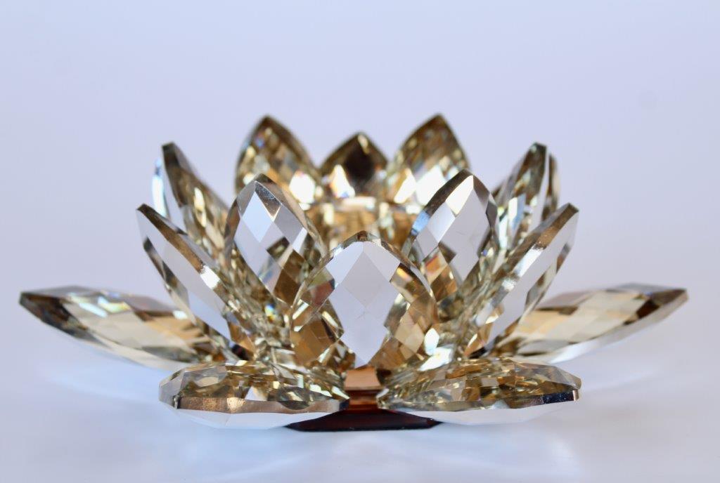 Champagne Glass Lotus Candle Holder
